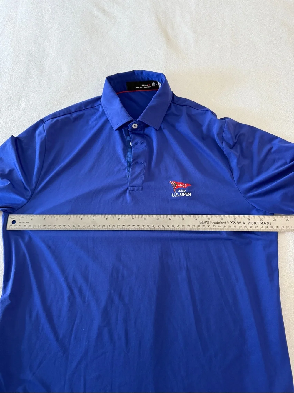 Ralph Lauren Men's Polo - Royal Blue LACC US Open